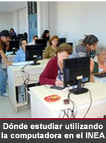 Dónde estudiar utilizando la computadora en el INEA